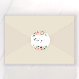 赤面ピンクローズ金ゴールドブライダルシャワー ラウンドシール