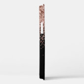 赤面ピンクローズ金ゴールドブラックグリッターモノグラム名C Case-Mate iPhoneケース (裏面 / 右)