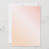 赤面ピンクローズ金ゴールドブルゴーニュ花模様結婚ズ 招待状 (裏面)