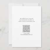 赤面ピンクローズ金ゴールドメタリック日付を保存 セーブザデート (裏面)