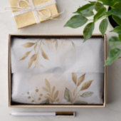 赤面ピンクローズ金ゴールド要素のデコページ 薄葉紙 (ギフト)