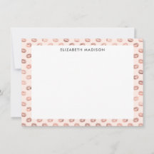 赤面ピンクローズ金ゴールド銅キスリップスティック