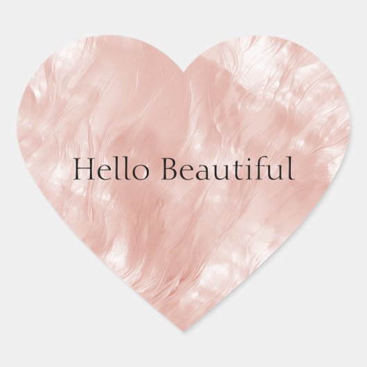 赤面ピンクローズ ハートシール (正面)