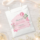 赤面ピンクローズ&バタフライフローラキンセアニラ フェイバーバッグ (クリップ留めされた状態)