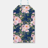 赤面ピンクローズ&牡丹ファースト共産主義 ギフトタグ (裏面)