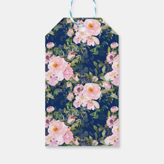 赤面ピンクローズ&牡丹ファースト共産主義 ギフトタグ (裏面)