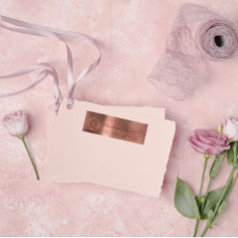 赤面ピンクローズVIPモノグラム差出人住所ラベル ラベル