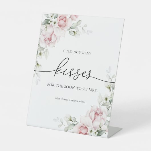 赤面ピンクローゼスゲストハウマルチーズキスサイン 台座サイン (正面)