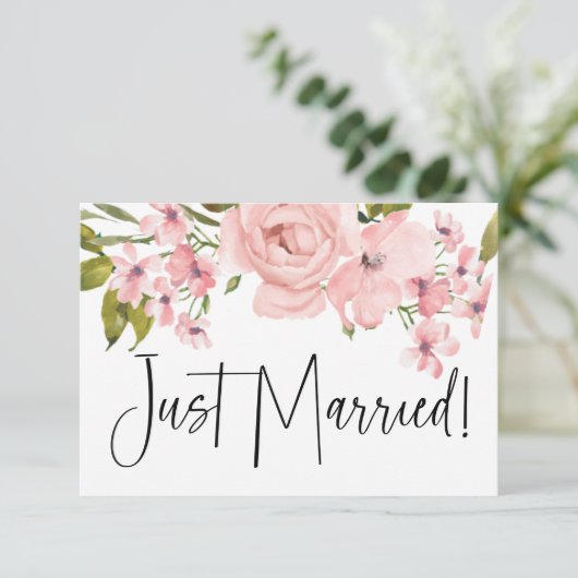 赤面ピンクローゼスフローラたった今結婚しました (スタンド正面)