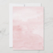 赤面ピンクローゼスブライダルシャワーティーブランチ 招待状 (裏面)