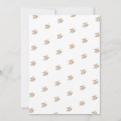 赤面ピンクローゼスブライダルシャワーティーブランチ 招待状 (裏面)