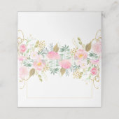 赤面ピンクローゼス金ゴールドグリーン離れズフォールドプレイス プレイスカード (外部開封)