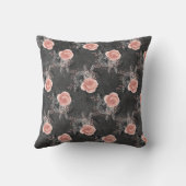 赤面ピンクローゼズオンチャーク クッション (裏面)