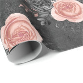 赤面ピンクローゼズオンチャーク ラッピングペーパー (ロールコーナー)