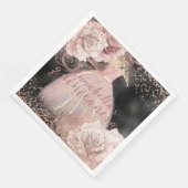 赤面ピンクローゼズオンブラック&金ゴールドクインセアニラ (コーナー)