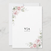 赤面ピンクローゼズザナイトウィーク招待状 招待状 (裏面)