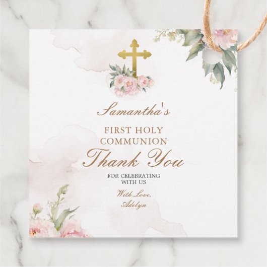 赤面ピンクローゼズホーリーコミュニオンサンキューラベル フェイバータグ (裏面)