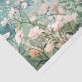 赤面ピンクワイルドフラワーと山のデコページ 薄葉紙 (詳細)