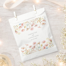 赤面ピンクワイルドフラワーウォーター結婚カラー フェイバーバッグ