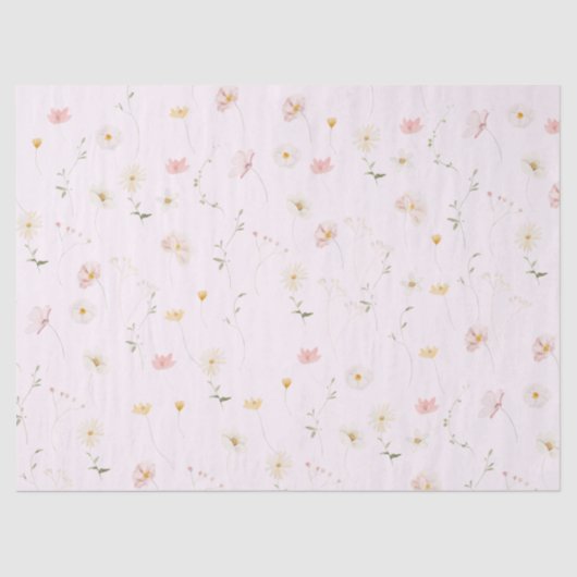 赤面ピンクワイルドフラワーフローラベビーイン開花 薄葉紙 (正面)