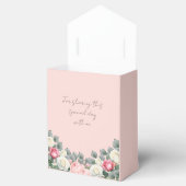 赤面ピンクヴィンテージガーデンバラブライダルシャワー フェイバーボックス (オープン)