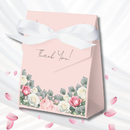 赤面ピンクヴィンテージガーデンバラベビーシャワー フェイバーボックス