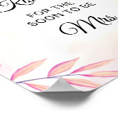 赤面ピンク何個のキスブライダルシャワーゲーム ポスター (角)