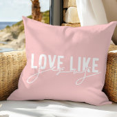 赤面ピンク信仰引用文イエス装飾用クッション クッション