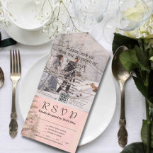 赤面ピンク冬の雪の松の木の写真QRコード