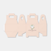 赤面ピンク女の子ベビーシャワー フェイバーボックス (折り畳みなし)