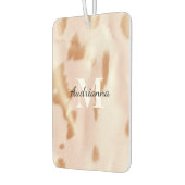 赤面ピンク女性のカーボーイコウィドモノグラム カーエアーフレッシュナー (左)