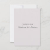 赤面ピンク幾何エレガント式モダン出欠 招待状 (裏面)