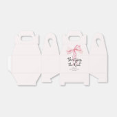 赤面ピンク彼女は結び目のブライダルシャワー フェイバーボックス (折り畳みなし)