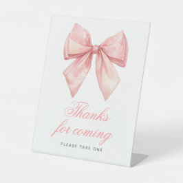 赤面ピンク感謝していのボーシャワー来のサイン 台座サイン