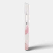 赤面ピンク抽象芸術曲線フェミニン Case-Mate iPhoneケース (裏面 / 左)