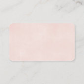 赤面ピンク春花模様少女おむつラッフルカード エンクロージャーカード (裏面)