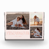 赤面ピンク最高のママエバーコラージュ フォトブロック (正面)