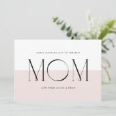 赤面ピンク最高のミム母の日 シーズンカード (スタンド正面)