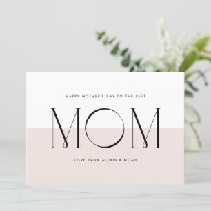 赤面ピンク最高のミム母の日 シーズンカード