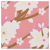 赤面ピンク桜さくらんぼ日本の花 ファブリック (クローズアップ)