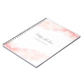 赤面ピンク水彩メフェミニンークアップアーティスト  ノートブック (左側)