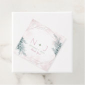 赤面ピンク水彩幾何学植物学結婚院 フェイバータグ (インサイチュ)