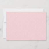 赤面ピンク水彩牡丹賛美写真 招待状 (裏面)