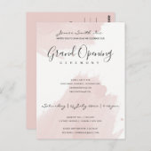 赤面ピンク水彩筆頭開眼式 ポストカード (正面/裏面)