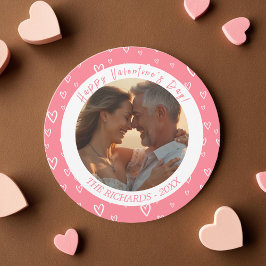 赤面ピンク水色ハート写真 シーズンカード