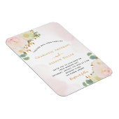 赤面ピンク水色フローラバラ結婚金ゴールド マグネット (右側)