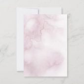 赤面ピンク水色洗浄グレーウィロー 出欠カード (裏面)