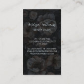 赤面ピンク濃色の花 名刺 (裏面)