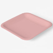 赤面ピンク無地の色 ペーパープレート (傾斜あり)