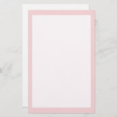 赤面ピンク無地の色 便箋 (正面/裏面)